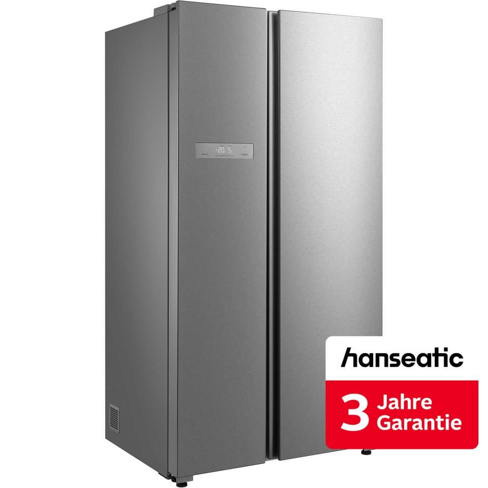 Hanseatic Side-by-Side HSBS17590BI, 179,3 cm hoch, 91 cm breit, inkl. 3 Jahre Herstellergarantie
