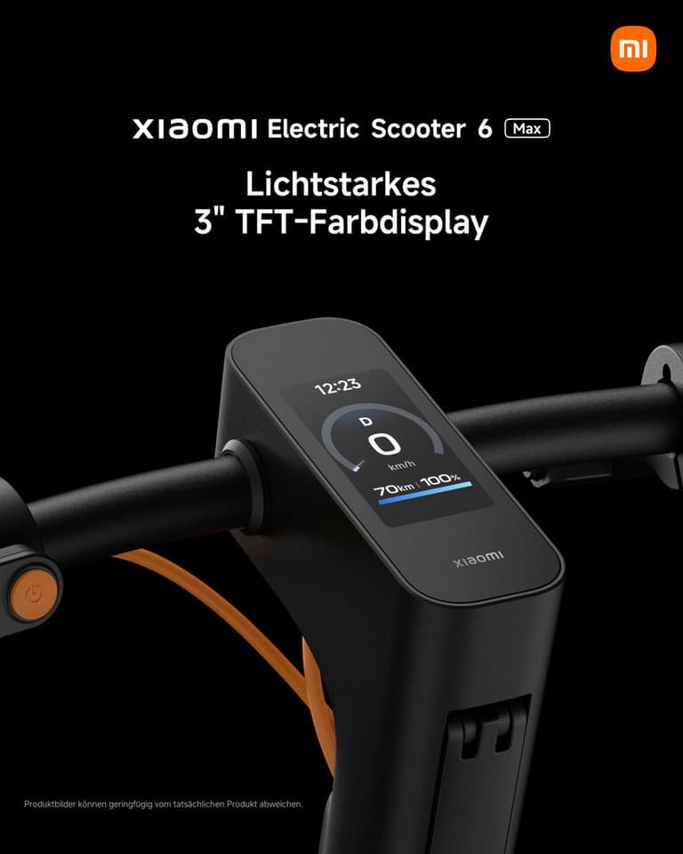 Xiaomi E-Scooter Electric Scooter 6 Max DE, 20 km/h - Thumbnail 5