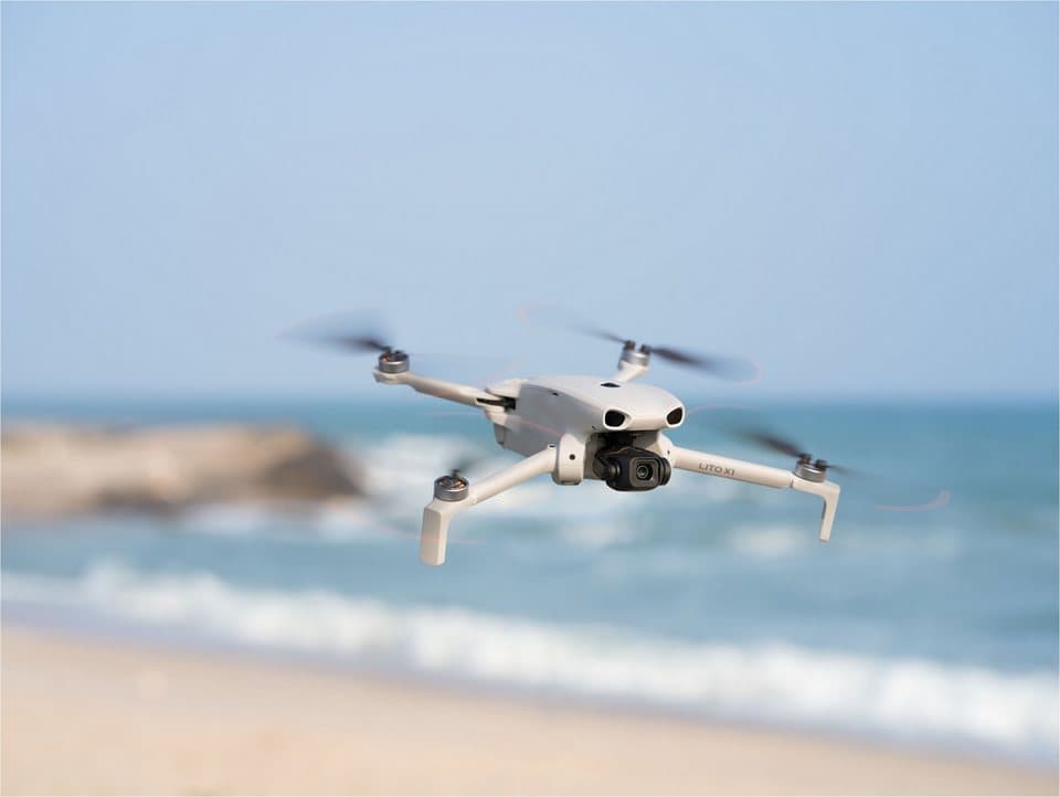 DJI Lito X1 Fly More Combo (DJI RC 2) Drohne (4K Ultra HD, Set, DJI RC 2 Fernsteuerung, 3 Akkus, Ladestation und Tasche) - Thumbnail 5
