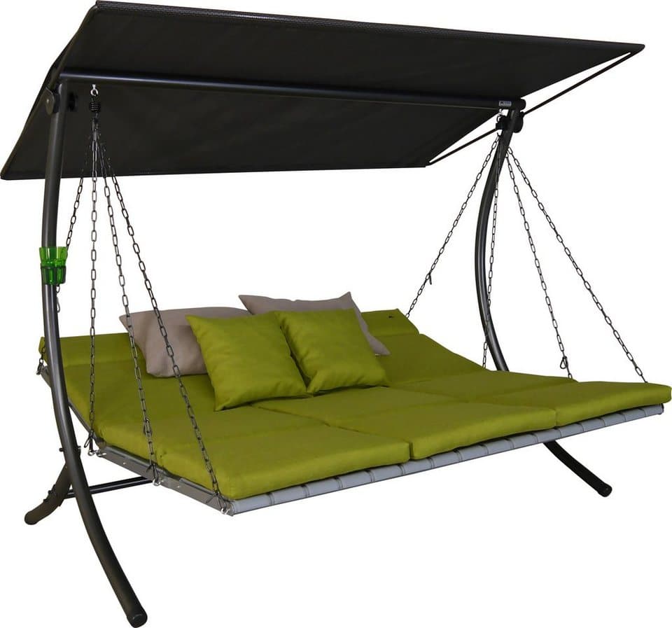 Angerer Freizeitmöbel Hollywoodschaukel Luxus Smart lime, 3-Sitzer, Bettfunktion, BxTxH: 210x145x160 cm - Thumbnail 2