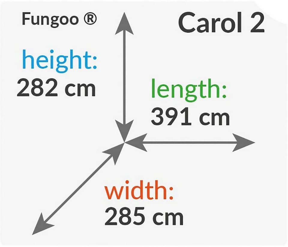FUNGOO Spielturm CAROL2 Grey White, mit Schaukel & Rutsche, Kletterwand - Thumbnail 5