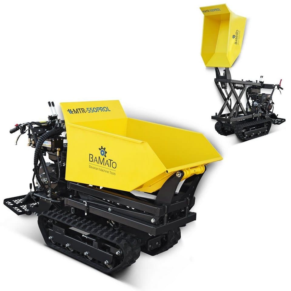 BAMATO Motorschubkarre MTR-550PROL, 215 l, 1-tlg., Minidumper, Raupendumper, Dumper - Thumbnail 3