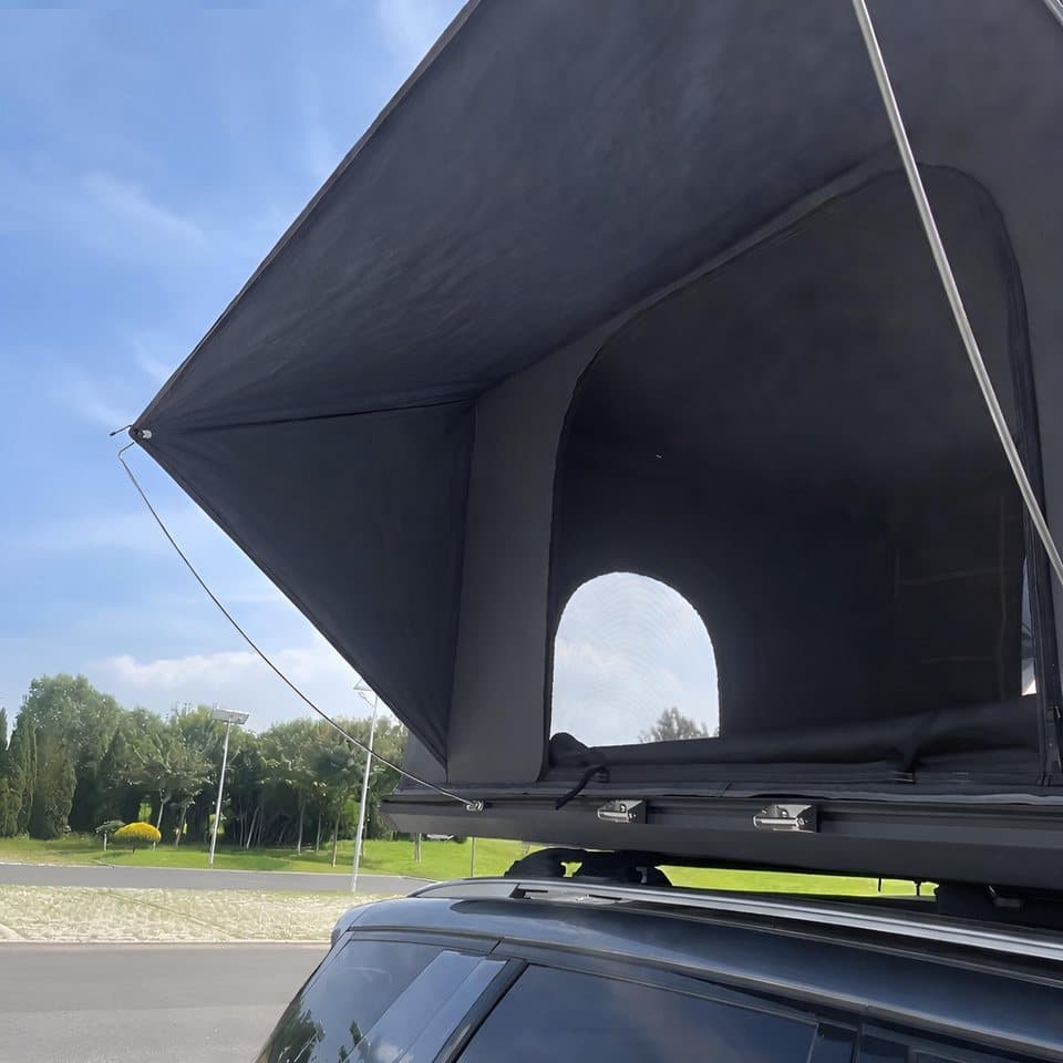 TZIpower Dachzelt Autodachzelt Auto Dach Zelt Vordach Schwarz/Grau Hardcase Aluminium, Personen: 2 (1 tlg) - Thumbnail 10