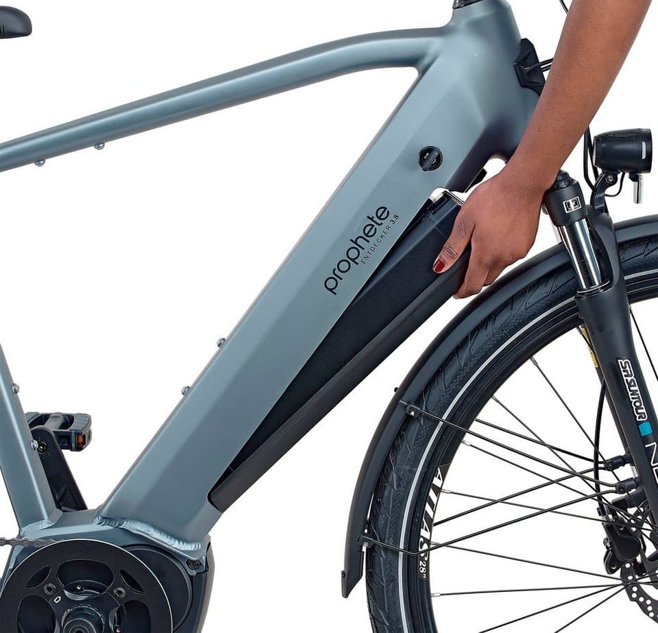 Prophete E-Bike Trekkingrad Entdecker 3.8, 8 Gang Shimano Altus Schaltwerk, Kettenschaltung, Mittelmotor, 540 Wh, Pedelec, Elektrofahrrad für Herren - Thumbnail 11
