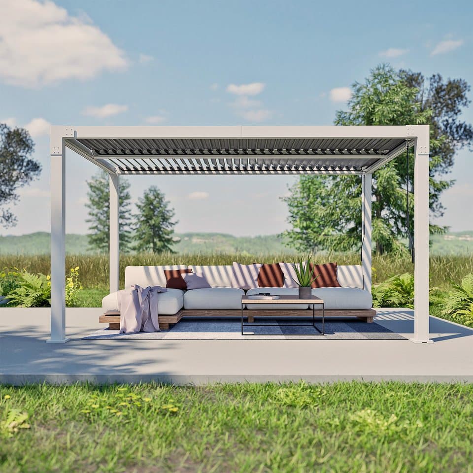 Sojag Pergola Hana 1013 Beige, BxTxH: 300,5x400,2x225,3 cm, Massive Aluminiumkonstruktion - Thumbnail 2