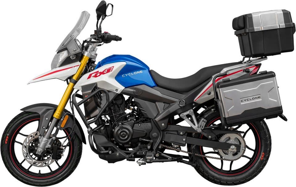 Cyclone Motorrad RX1 Pro, 125, E5+, Adventure, 124 ccm, 99 km/h, Euro 5+, 11 kW, 15 PS, ABS, 125er Adventure, digitales Cockpit - Thumbnail 4