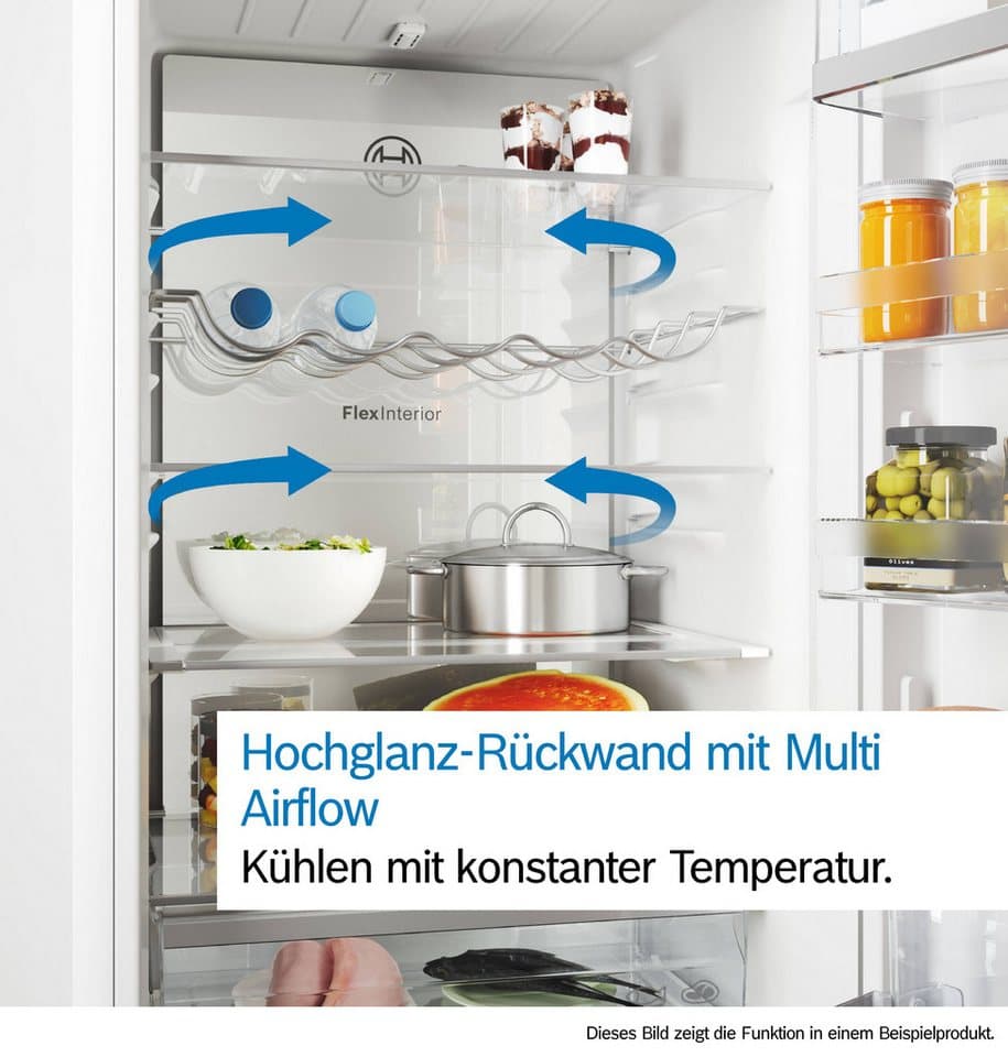 BOSCH Kühl-/Gefrierkombination Serie 4 KGN362LAF, 186 cm hoch, 60 cm breit, Länger frisch dank VitaFresh XXL & kein Abtauen mehr - Thumbnail 6