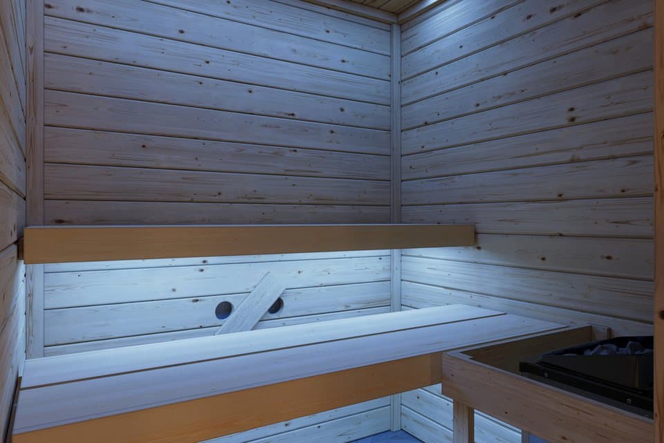 welltime Sauna Backas, BxTxH: 148 x 145 x 190,5 cm, 28 mm, verschiedene Varianten - Thumbnail 8