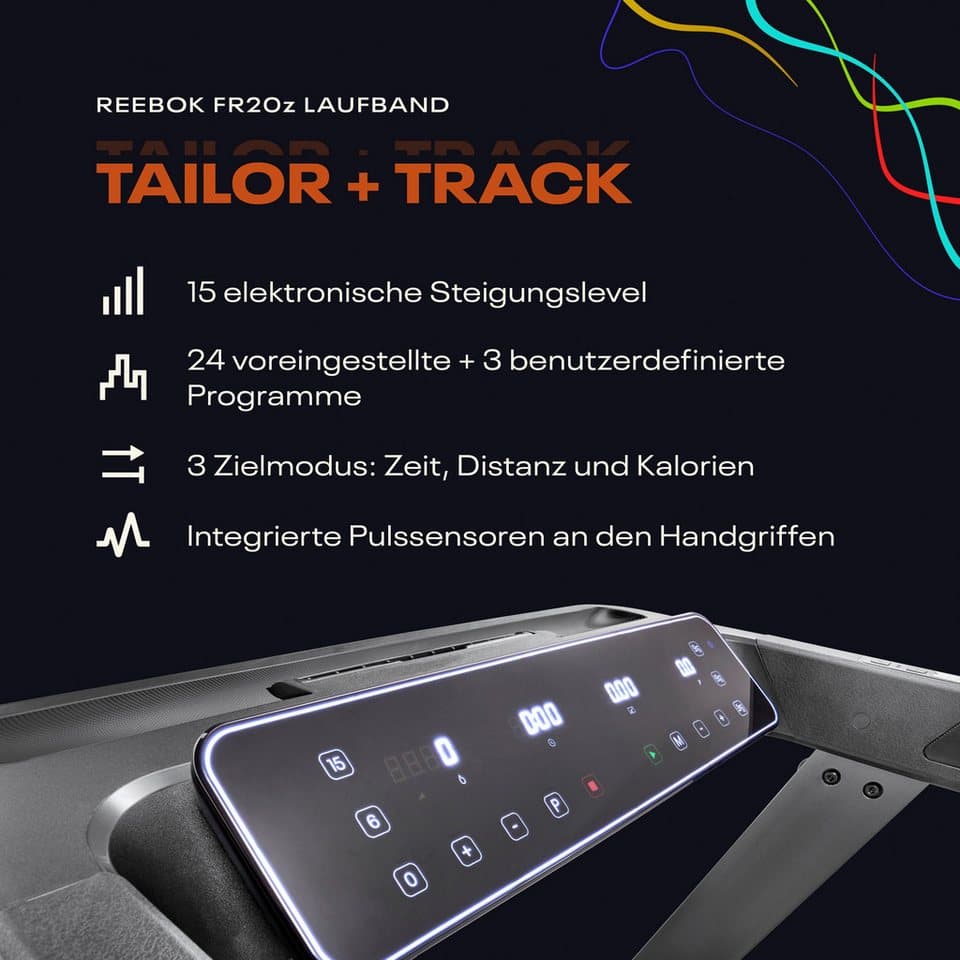 Reebok Laufband FR20z Floatride, bis max. 18 km/h, mit Steigung, 120 kg max. Benutzergewicht - Thumbnail 14