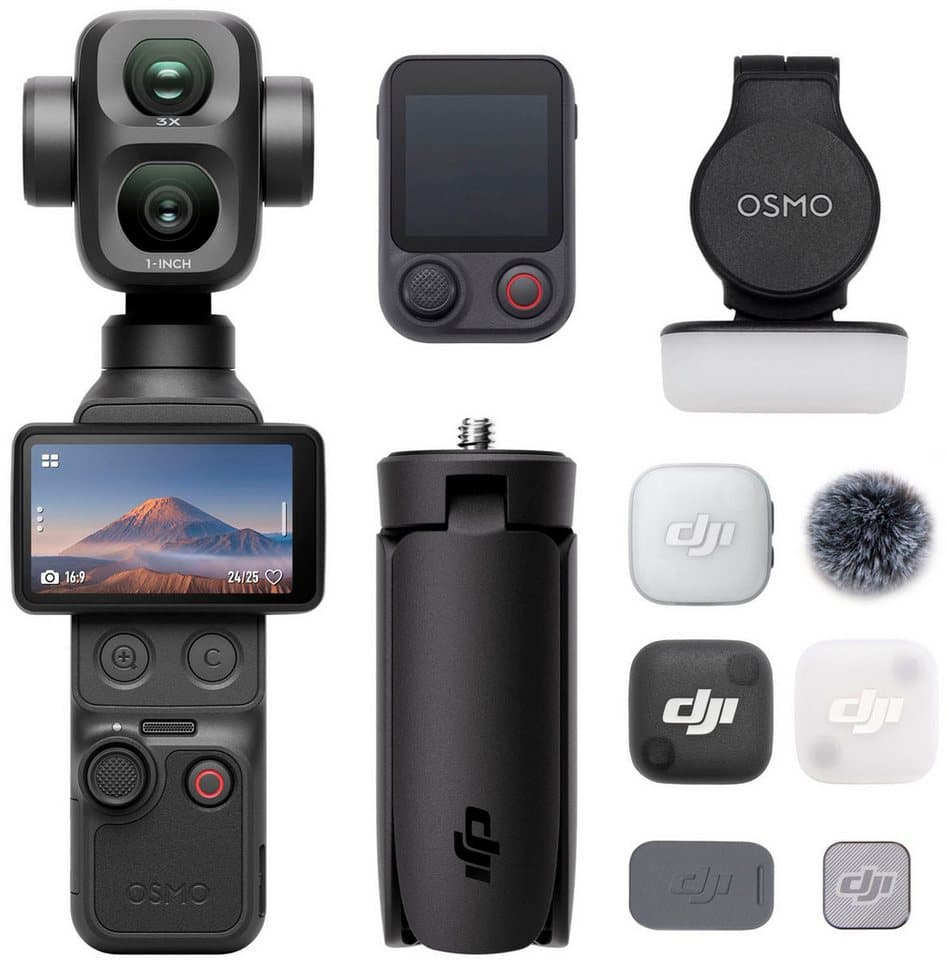 DJI Osmo Pocket 4P (Pro) Vlog Combo Kompaktkamera (37 MP, 3x opt. Zoom, WLAN (Wi-Fi), Bluetooth) - Thumbnail 3