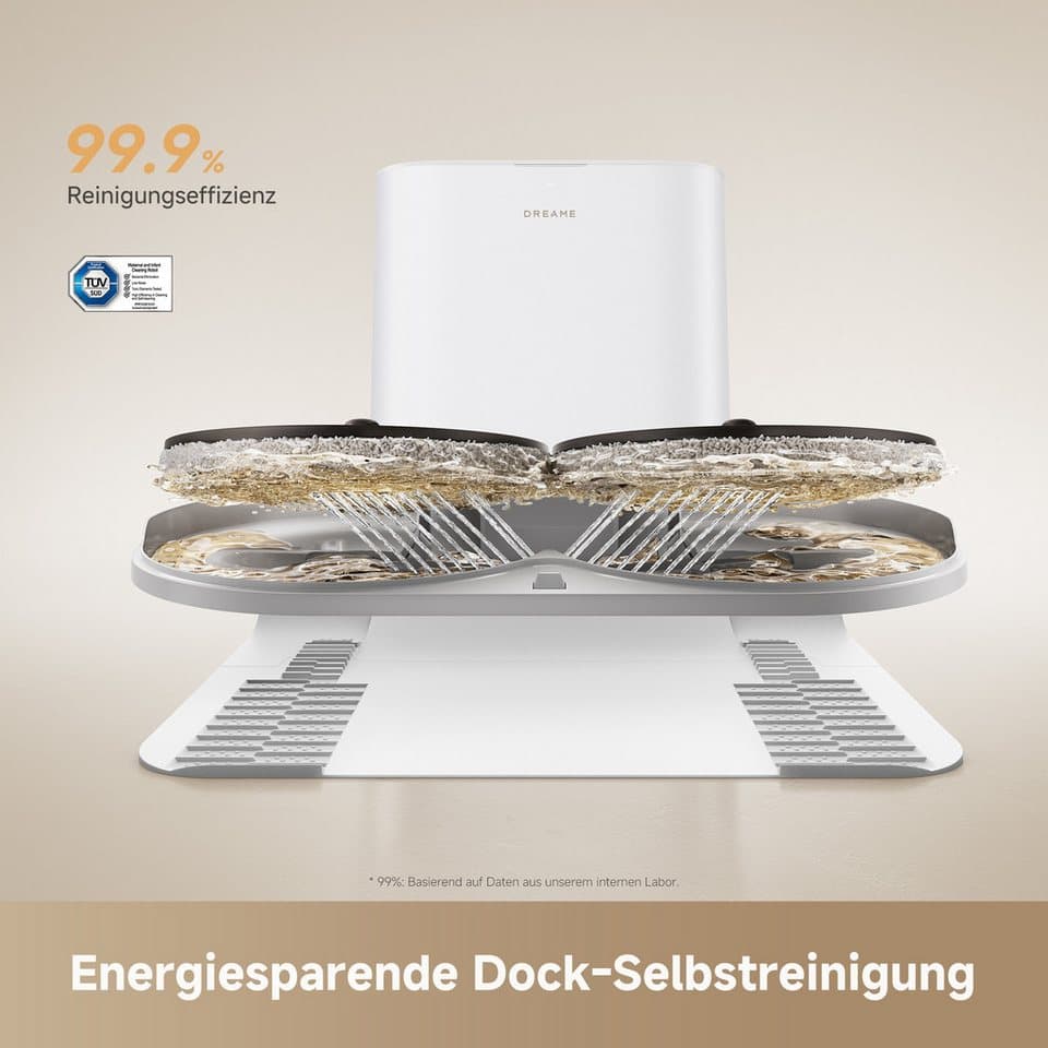 Dreame Saugroboter L50s Pro Ultra, 600 W, beutellos, Basisstation, App-Steuerung - Thumbnail 11
