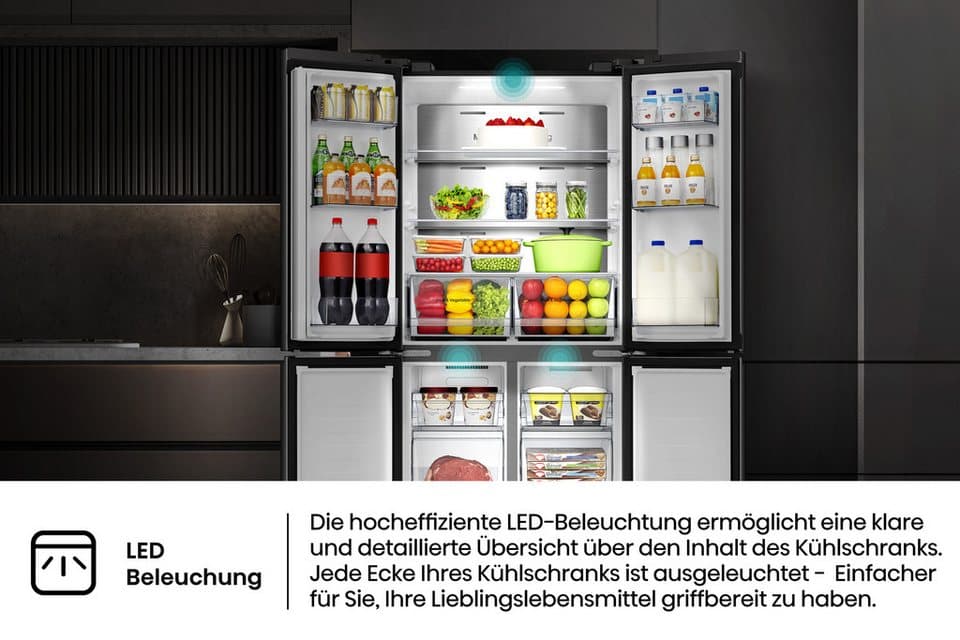 Hisense Multi Door RQ5P470SAFD, 178,5 cm hoch, 79,4 cm breit, MetalCooling Innenwand - Thumbnail 22