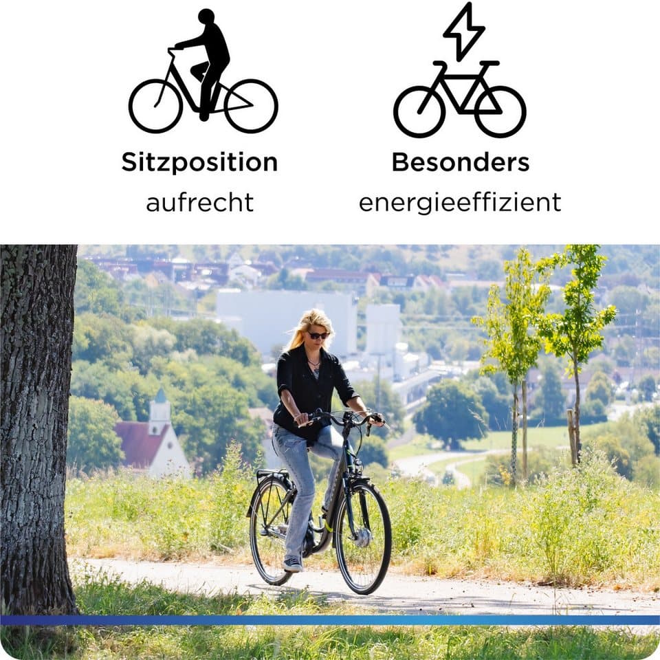 Zündapp E-Bike Cityrad Z510, 3 Gang Shimano Nexus SC-3C41 Schaltwerk, Nabenschaltung, Frontmotor, 531 Wh, (mit Frontkorb), Pedelec, Elektrofahrrad für Damen u. Herren - Thumbnail 7