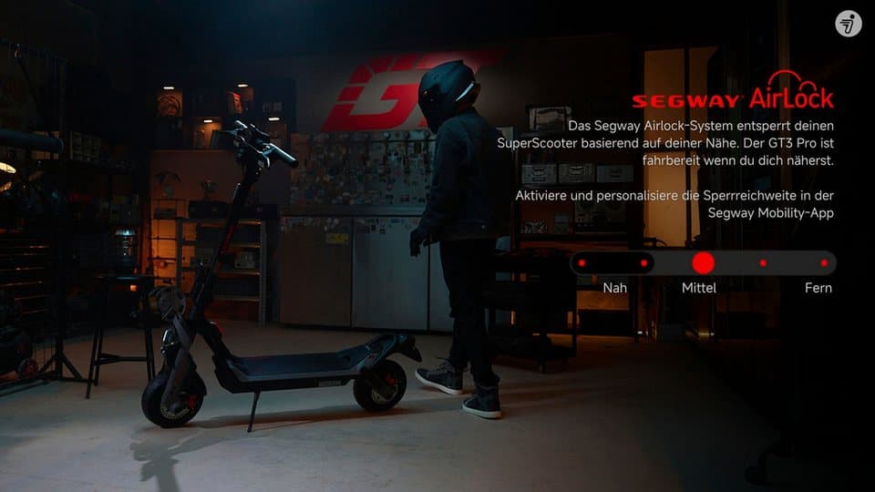 Segway E-Scooter Superscooter GT3 Pro, 80 km/h, (Smart TFT Display, 1700W*2 Motoren, 11-Zoll Reifen, IPX6), mit 80 km/h, 138 km Eco Modus Reichweite, 150 kg Tragfähigkeit - Thumbnail 8