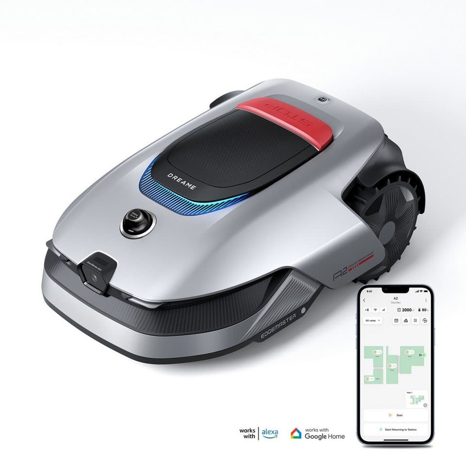 Dreame Rasenmähroboter A2 1200, bis 1200 m² Rasenfläche, Kantenschnittsystem, automatische Begrenzungseinrichtung, KI-Kamera - Bild 1