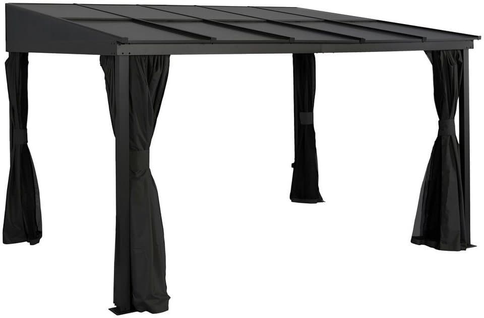 Sojag Anbaupavillon St. Barthelemy 10x12 anthrazit, BxTxH: 363x297x240 cm - Bild 1
