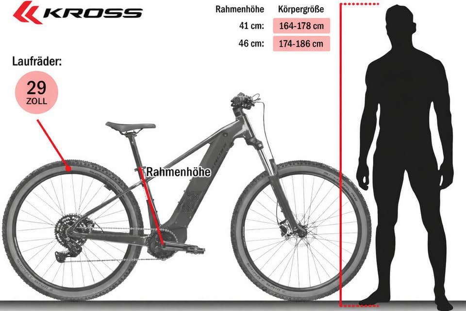 Kross E-Bike Mountainbike Influx Hybrid 2.0 16,7Ah / BOSCH 600 Wh 29" blau 9 Gänge 2026, 9 Gang Shimano CUES U4000 Schaltwerk, Kettenschaltung, Mittelmotor, 600 Wh, BOSCH PERFORMANCE LINE PX 36 V/250 W, Mittelmotor - Thumbnail 14