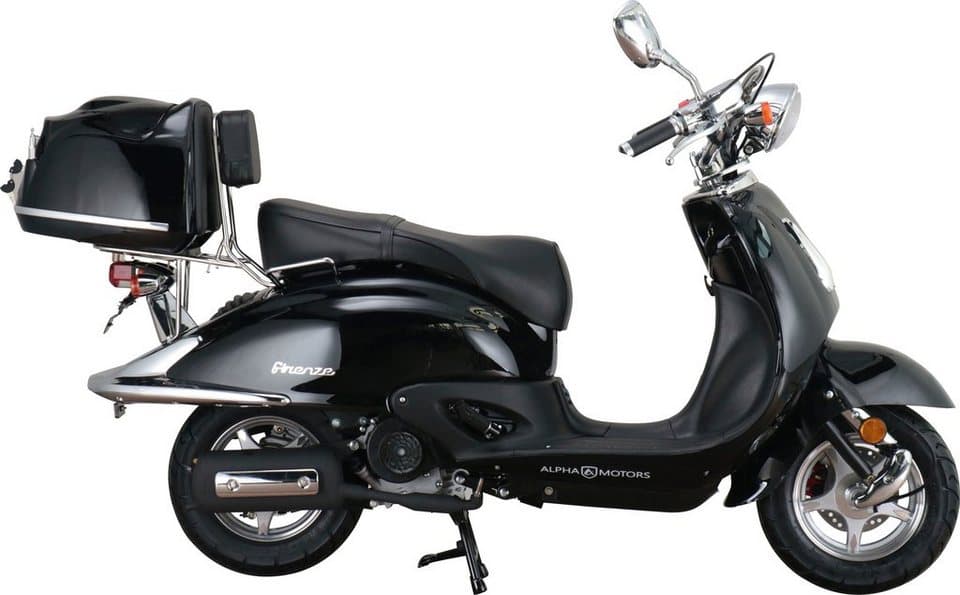 Alpha Motors Motorroller Retro Firenze, 125 ccm, 85 km/h, Euro 5+, (Spar-Set, mit Topcase), mit Lenkerschloss - Thumbnail 5