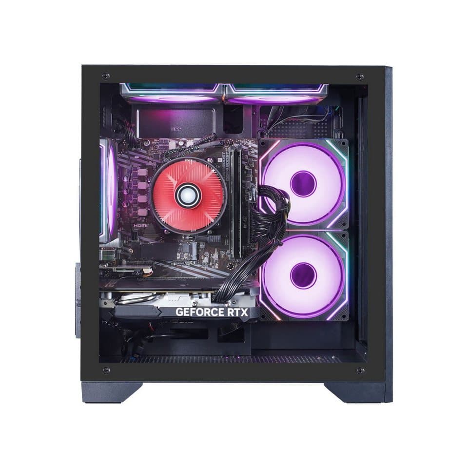 GAMEMAX MegaDeal Infinity Mini BK 2699 Ryzen 7 5700X RTX 5060Ti 16GB 1TB SSD Gaming-PC-Komplettsystem (27", AMD Ryzen 7 5700X, RTX 5060 Ti, 16 GB RAM, 1000 GB SSD, Windows 11 + MSI PRO MP273A Monitor, 69cm (27) - Thumbnail 6