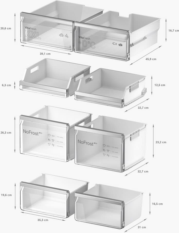 BOSCH Multi Door Serie 6 KFI96APEA, 183 cm hoch, 90,5 cm breit - Thumbnail 8