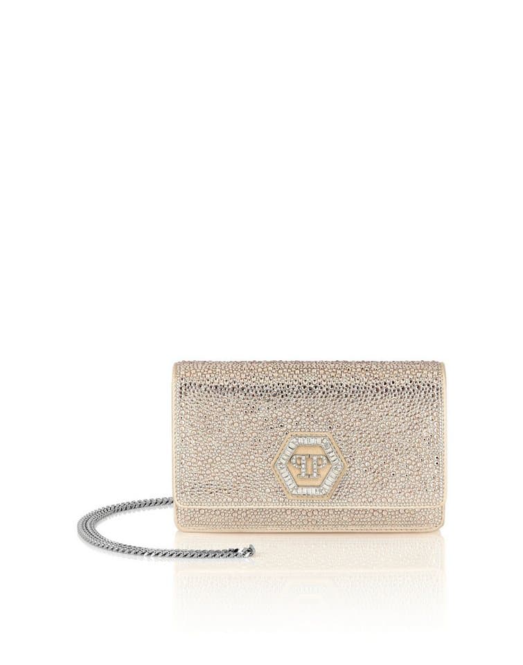 PHILIPP PLEIN Clutch Hexagon Verziert
