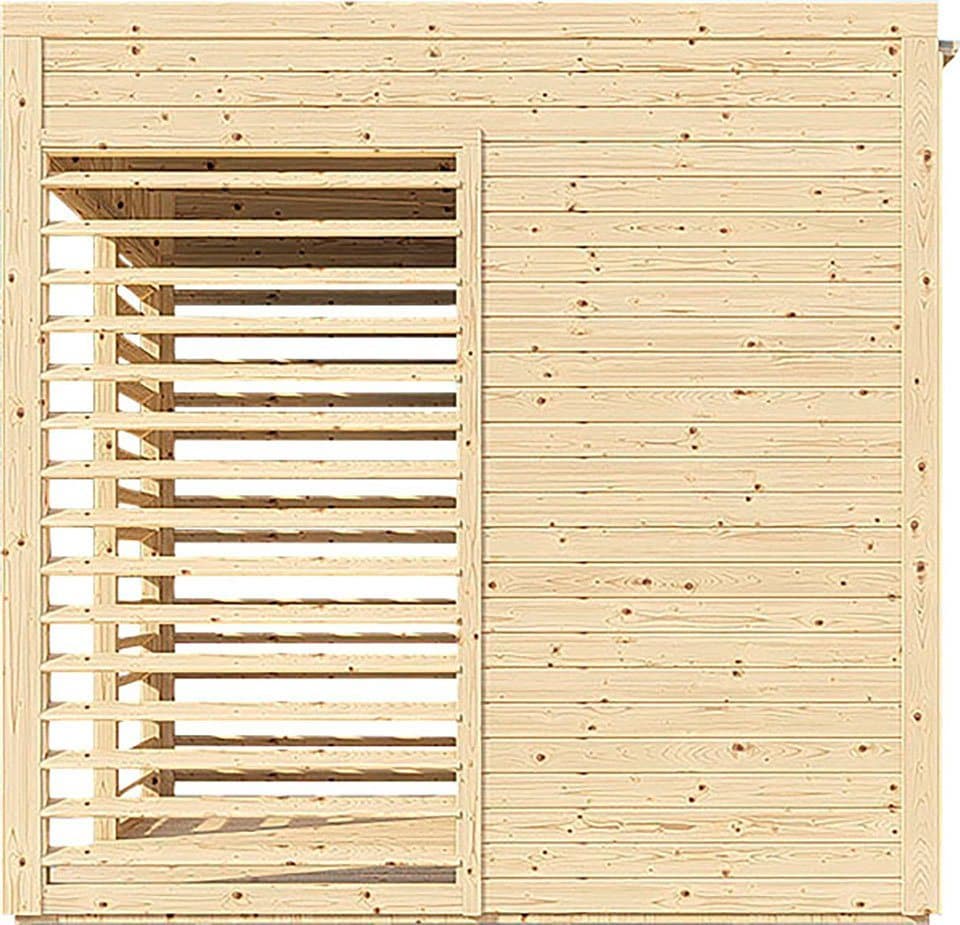 BERTILO Pavillon Modern Art 1, aus nordischer Fichte, kompletter Bausatz inkl. Dach und Boden - Thumbnail 9