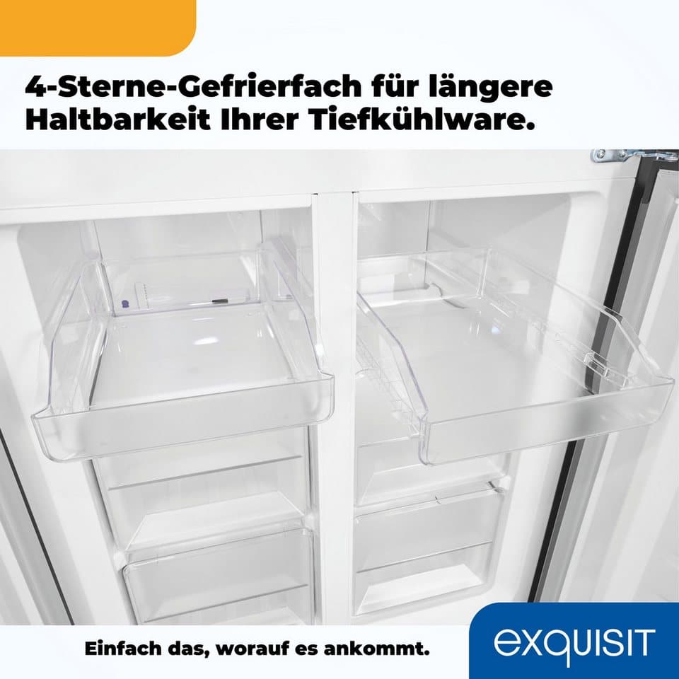 exquisit Multi Door MD425-150-040C inoxlook, 180 cm hoch, 79 cm breit - Thumbnail 7
