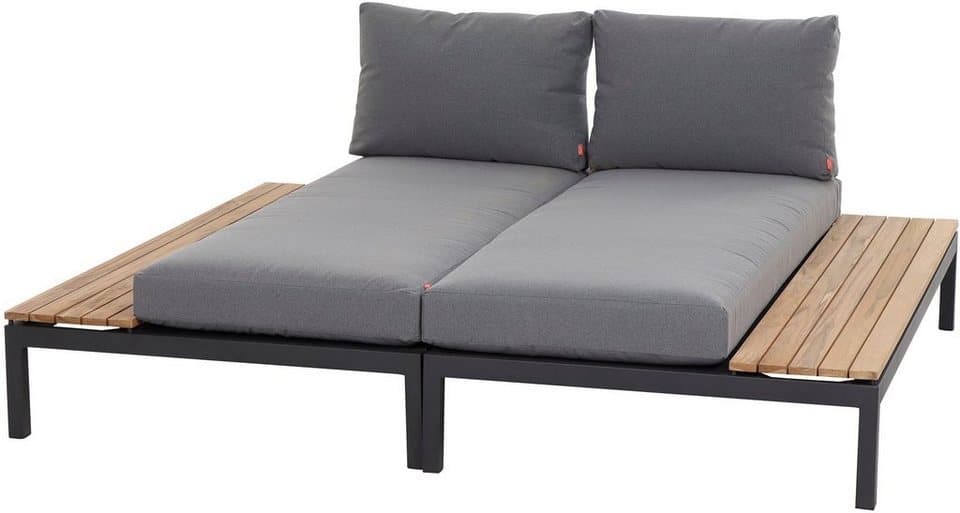 Siena Garden Gartenlounge-Set Alvida, (Set, 8-tlg), bestehend aus 2 Liegen und 4 Kissen - Thumbnail 2