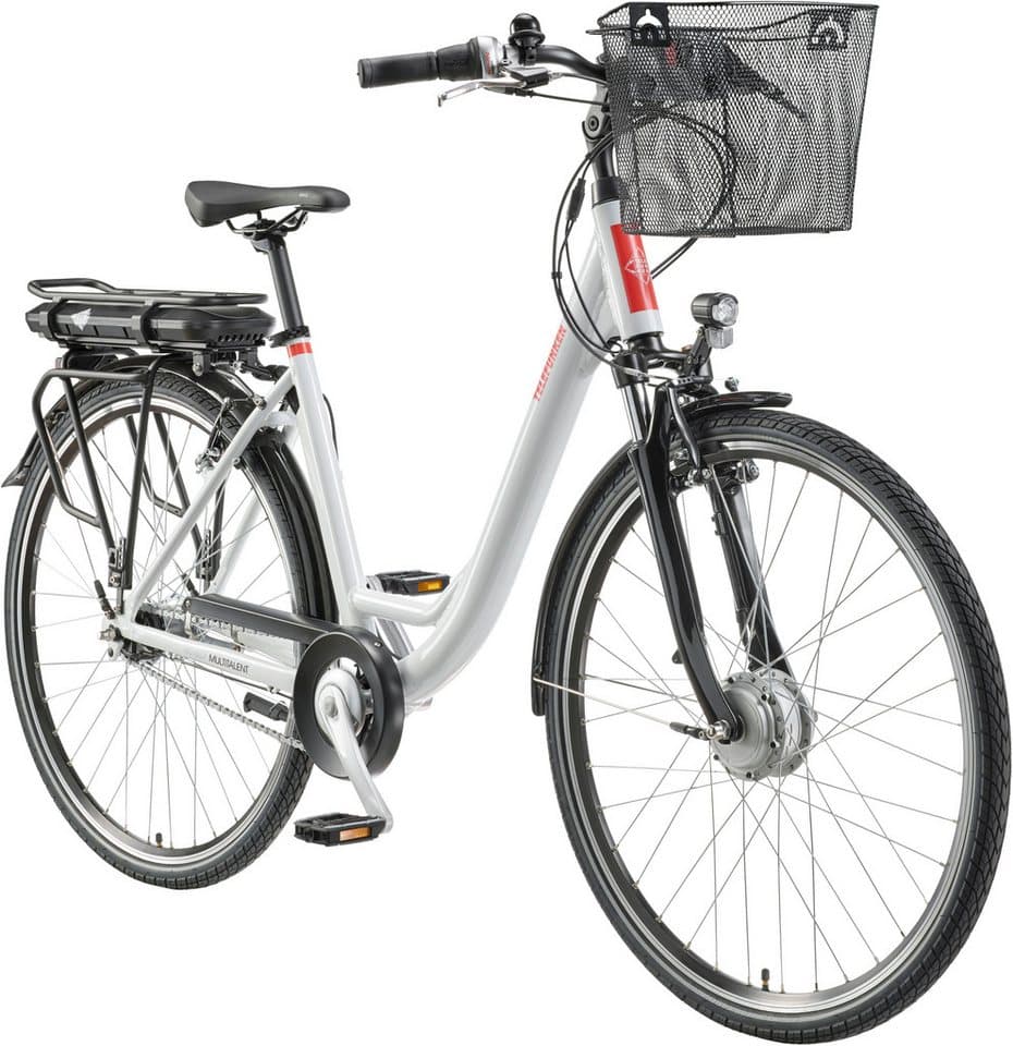 Telefunken E-Bike Cityrad Multitalent RC657, 7 Gang Shimano Nexus Schaltwerk, Nabenschaltung, Frontmotor, 536,5 Wh, Pedelec, Elektrofahrrad für Damen u. Herren - Thumbnail 2