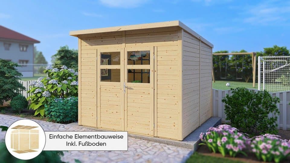 KONIFERA Gartenhaus Felix 3, BxT: 251x254 cm, Inklusive Fußboden - Bild 1