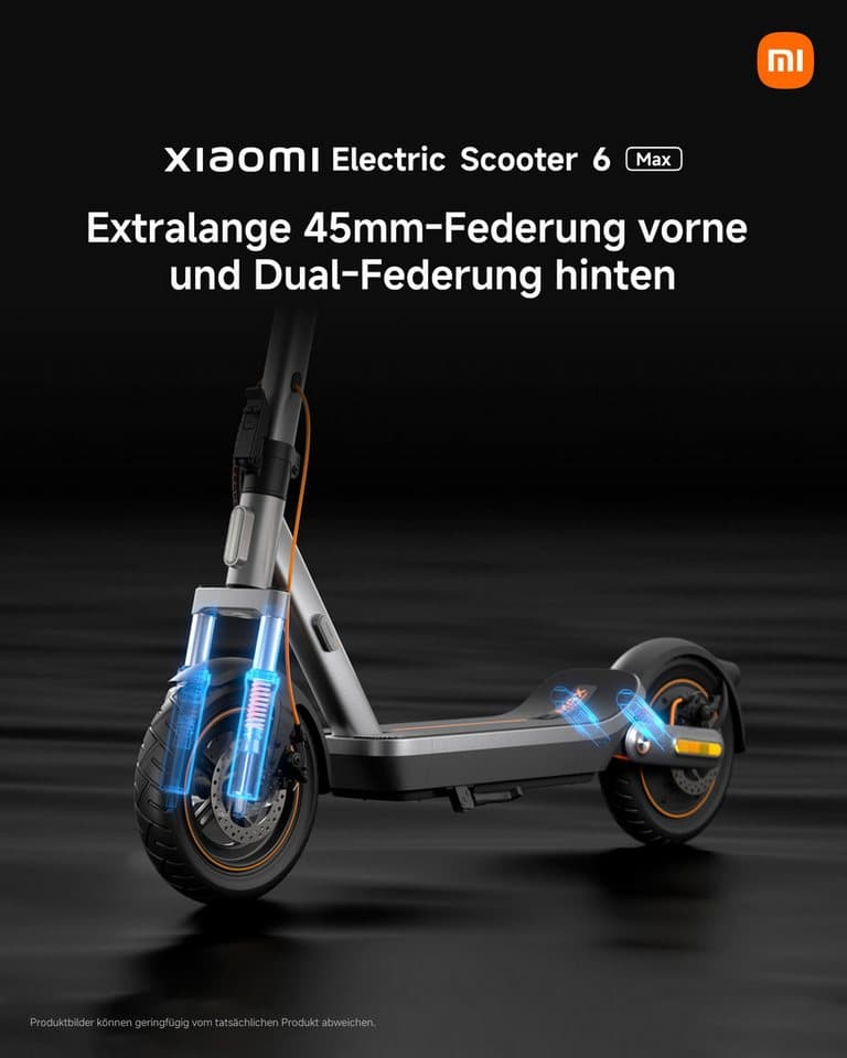 Xiaomi E-Scooter Electric Scooter 6 Max DE, 20 km/h - Thumbnail 2