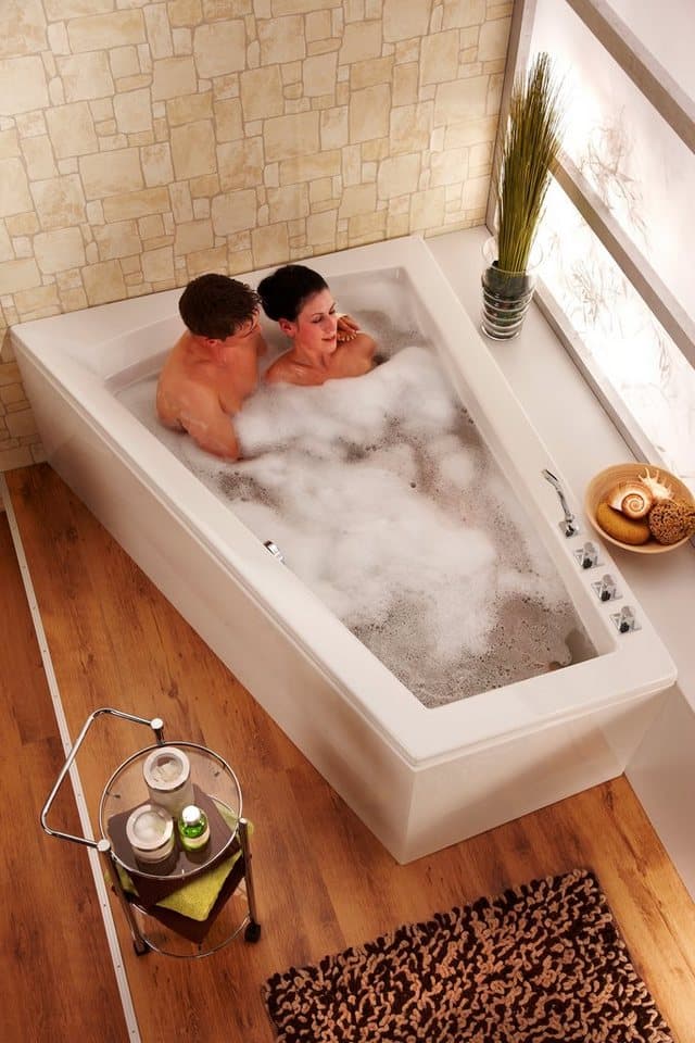 OTTOFOND Badewanne Galia II, für 2 Personen, mit Fußgestell, Lieferung ohne Frontschürze - Bild 1