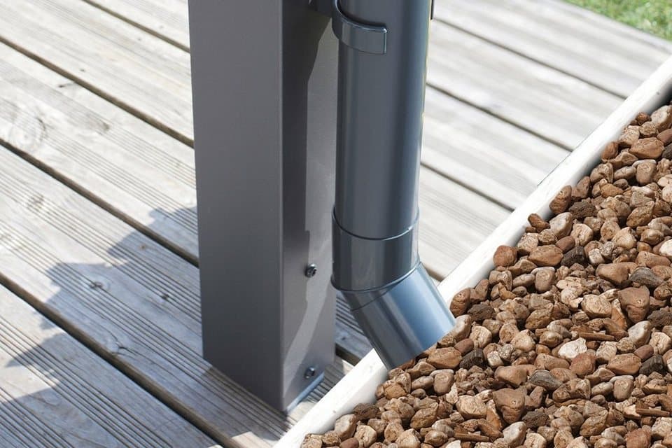 Skanholz Terrassendach Genua, BxT: 434x257 cm, Bedachung Doppelstegplatten, 434 cm Breite, verschiedene Tiefe - Thumbnail 5