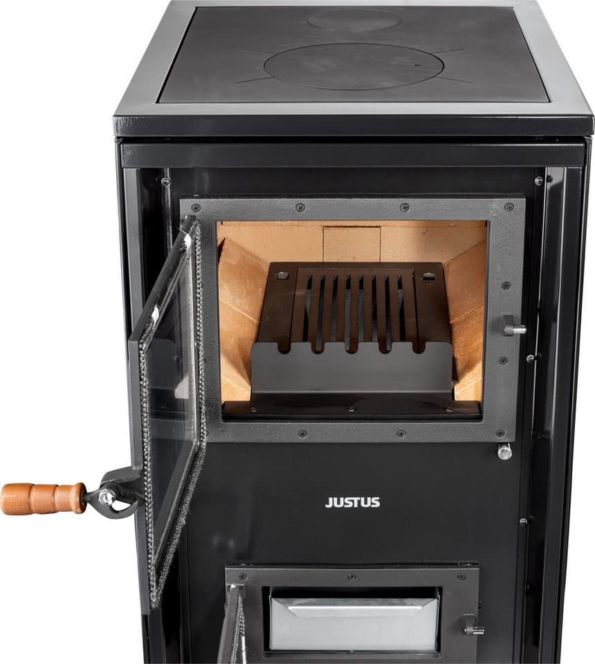 JUSTUS Festbrennstoffherd Rustico-50 2.0, 7 kW, Zeitbrand - Thumbnail 2