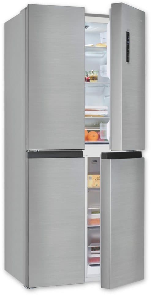 exquisit Multi Door MD425-150-040C inoxlook, 180 cm hoch, 79 cm breit - Bild 1