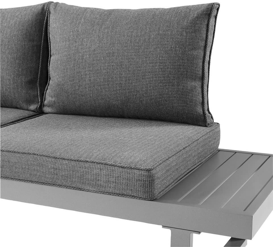KONIFERA Gartenlounge-Set Hamburg, (Set, 14-tlg., Tisch:100x60x60/40cm,abnehmbare Rückenlehnen,individuell aufstellbar), höhenverstellbarer Tisch, inkl. Schutzhülle, Aluminiumgestell - Thumbnail 13
