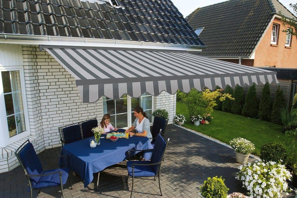 Spettmann Halbkassettenmarkise SKY FIX 250 cm Breite, 200 cm Ausfall, Volant gewellt - Thumbnail 2