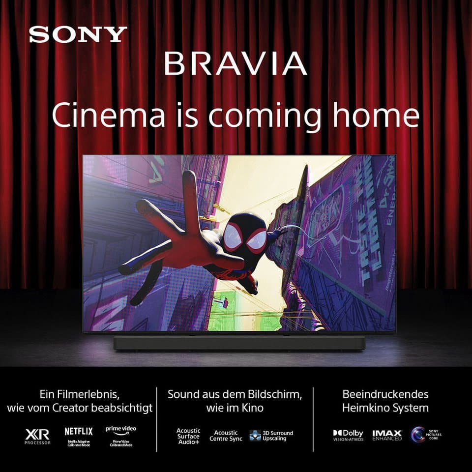 Sony K-55XR80 OLED-Fernseher (139 cm/55 Zoll, 4K Ultra HD, Smart-TV, Google TV, IMAX Enhanced, Dolby Vision Atmos, Apple AirPlay, 120Hz + Bar 8) - Thumbnail 12