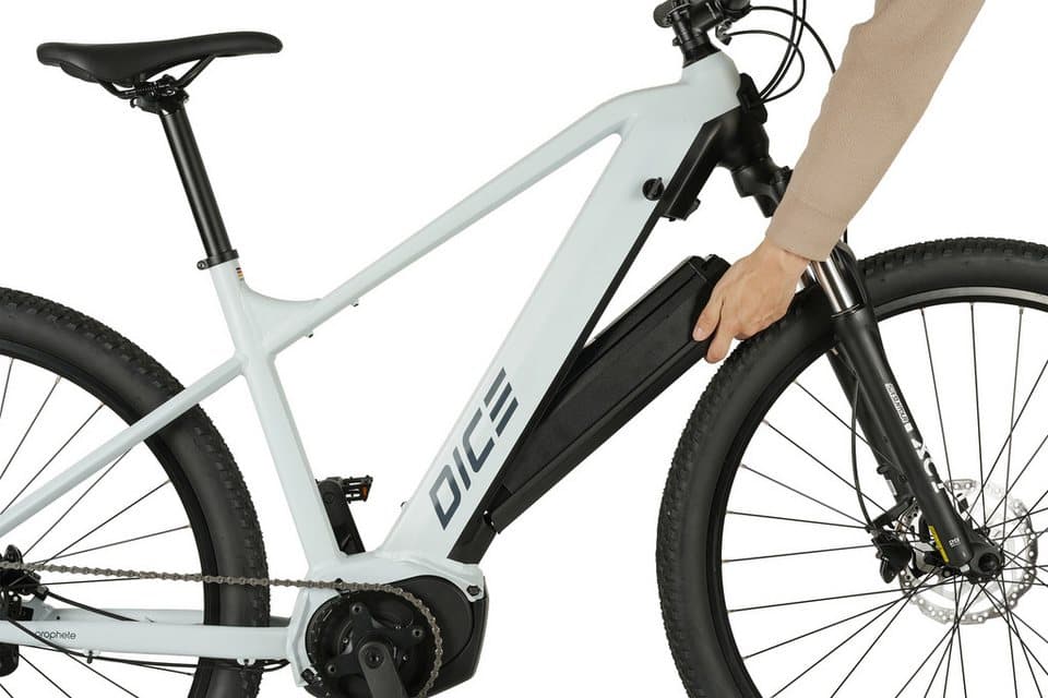 Prophete E-Bike Mountainbike Dice 3.8, 10 Gang Shimano Cues Schaltwerk, Kettenschaltung, Mittelmotor, 540 Wh - Thumbnail 5