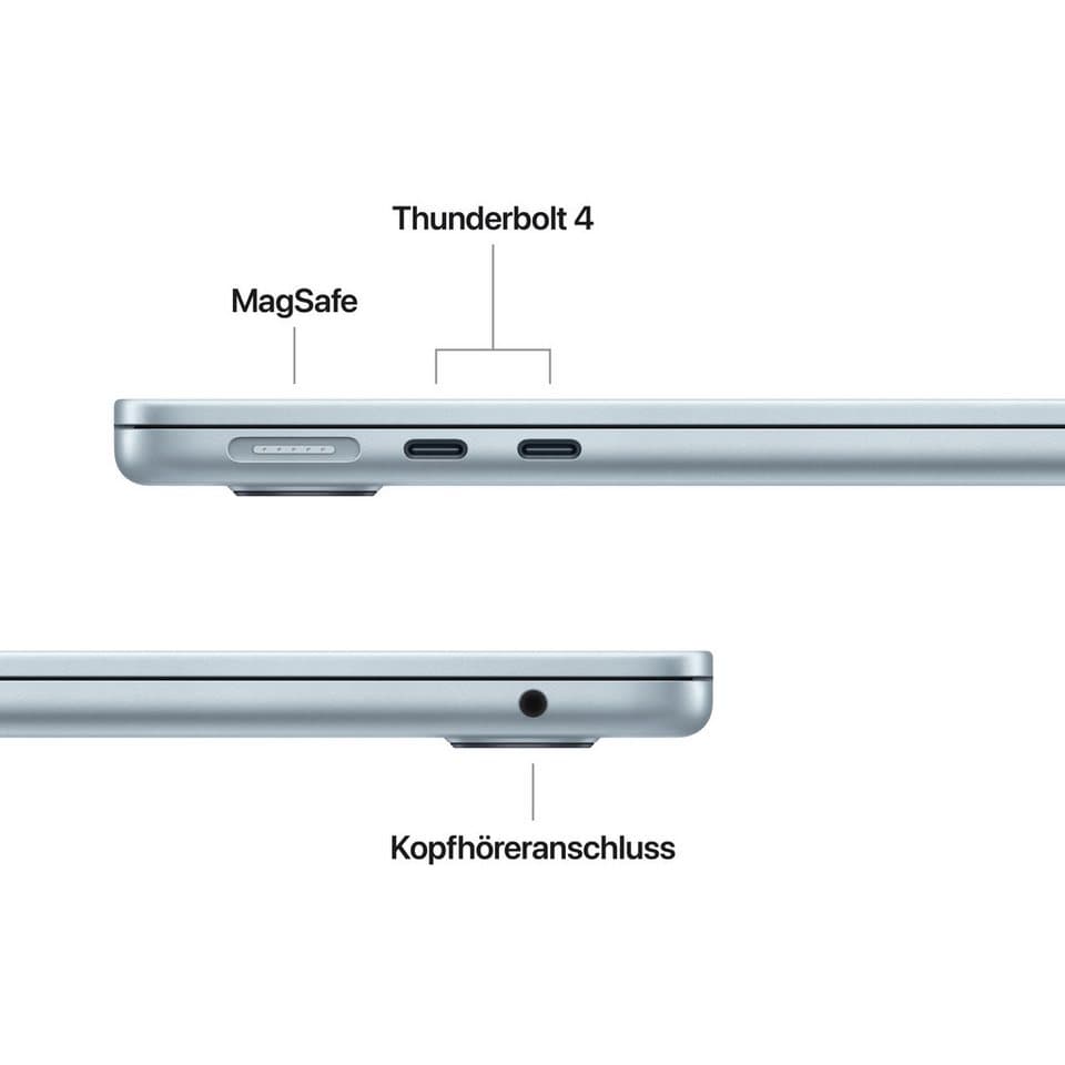 Apple 13-inch MacBook Air Notebook (34,46 cm/13,6 Zoll, Apple M5, 8-Core GPU, 16 GB, 512 GB SSD) - Thumbnail 6