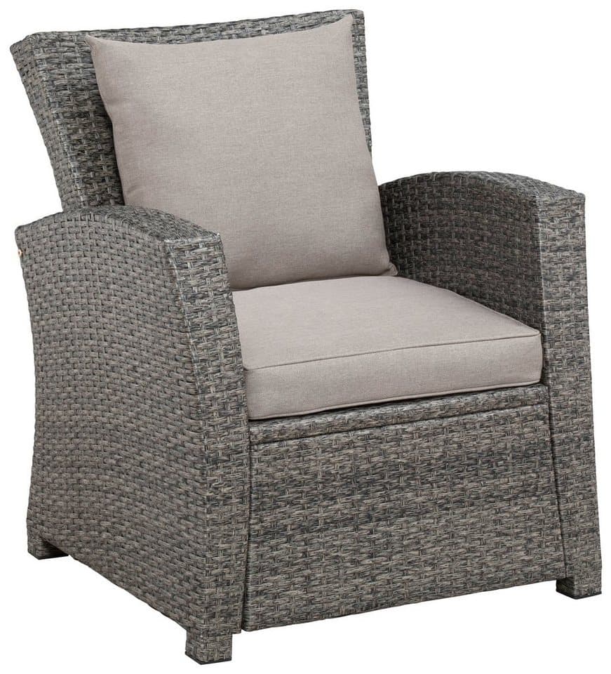 KONIFERA Gartenlounge-Set Siros, (Set, 12-tlg., 1x 3er Sofa, 2x Sessel, 1x Tisch 135x82x65cm, inkl. Auflagen), Polyrattan, Stahl, Tischplatte aus Nonwood, geeignet für 5 Personen - Thumbnail 5