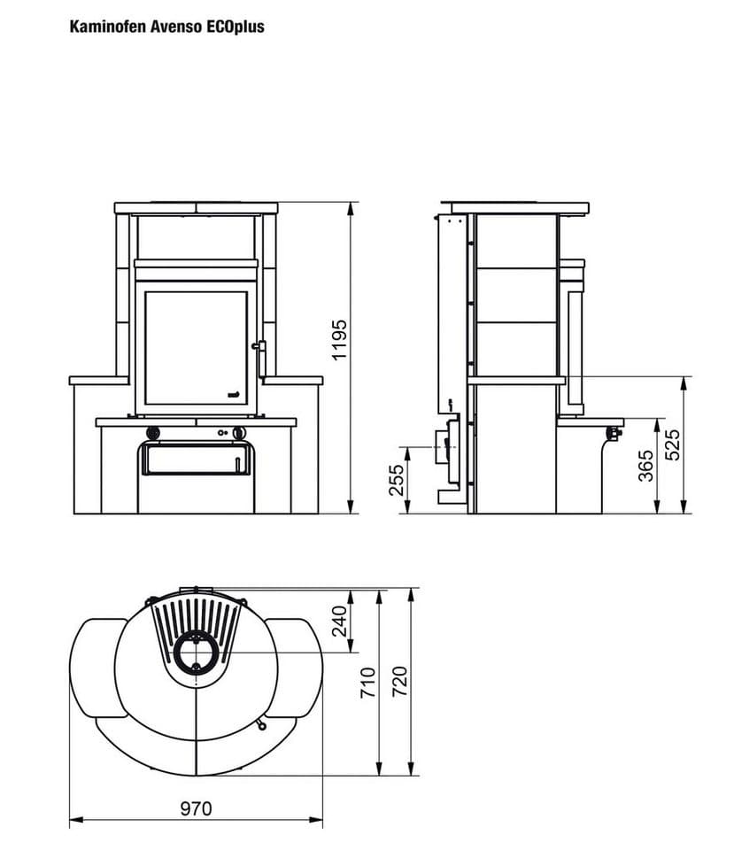 HARK Kaminofen »Avenso GT ECOplus«, 8 kW, Dauerbrand, creme - Thumbnail 10