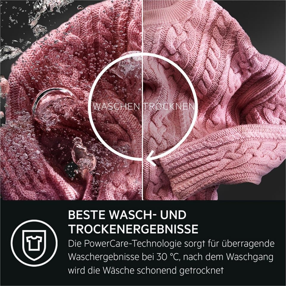 AEG Waschtrockner 8000 PowerCare® LWR8D80610, 11 kg, 7 kg, 1600 U/min, AutoDose: Automatische Dosierung, spart bis zu 60% Waschmittel - Thumbnail 8