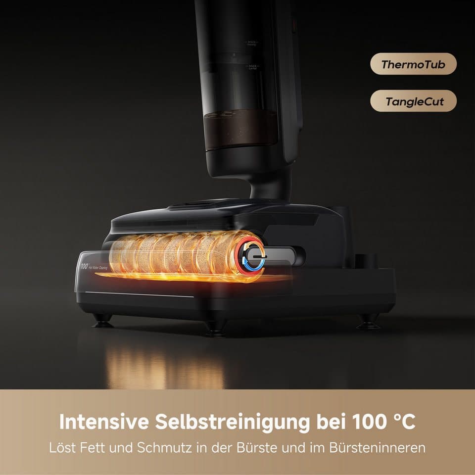 Dreame Nass-Trocken-Sauger H15 Mix, 400 W, beutellos, 7-in-1 Gerät, 23.000Pa Saugkraft, KI-gesteuerter Hebearm, 180°-Neigung - Thumbnail 10