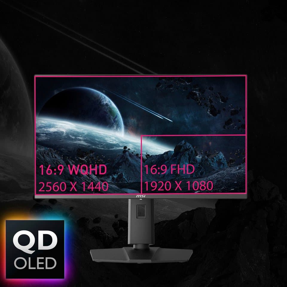 MSI MPG 271QRX QD-OLED OLED-Monitor (67 cm/27 ", 2560 x 1440 px, WQHD, 0,03 ms Reaktionszeit, 360 Hz, QD-OLED) - Thumbnail 38