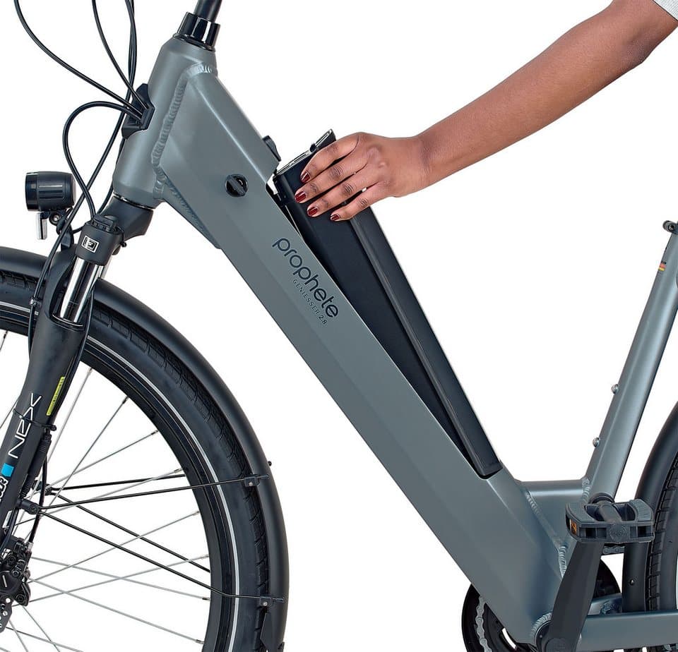 Prophete E-Bike Cityrad Geniesser 2.8, 7 Gang Shimano Nexus Schaltwerk, Nabenschaltung, Frontmotor, 540 Wh, Pedelec, Elektrofahrrad für Damen u. Herren - Thumbnail 8