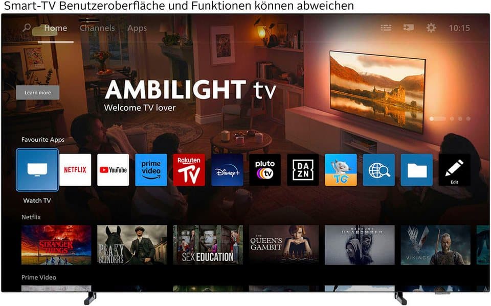 Philips 65OLED760/12 OLED-Fernseher (164 cm/65 Zoll, 4K Ultra HD, Smart-TV, Ambilight, P5 AI Bildoptimierung, Dolby Vision, Gaming, Alexa) - Thumbnail 2