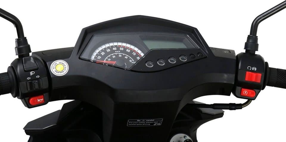 Alpha Motors Motorroller Mustang FI, 50 ccm, 25 km/h, Euro 5, mit USB-Anschluss und Lenkerschloss, sportliches Design - Thumbnail 5