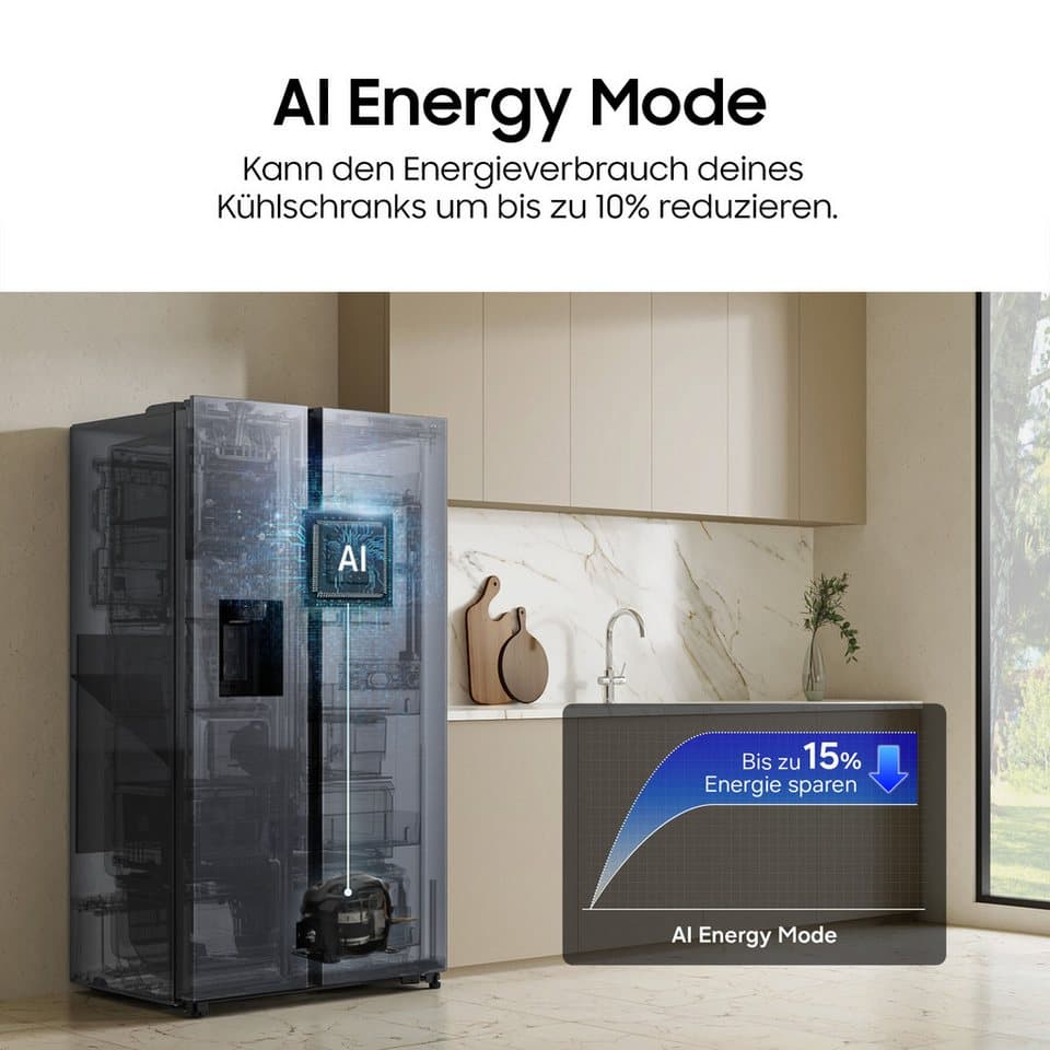 Samsung Side-by-Side RS60F RS70F65QEFEF, 178 cm hoch, 91,2 cm breit - Thumbnail 4
