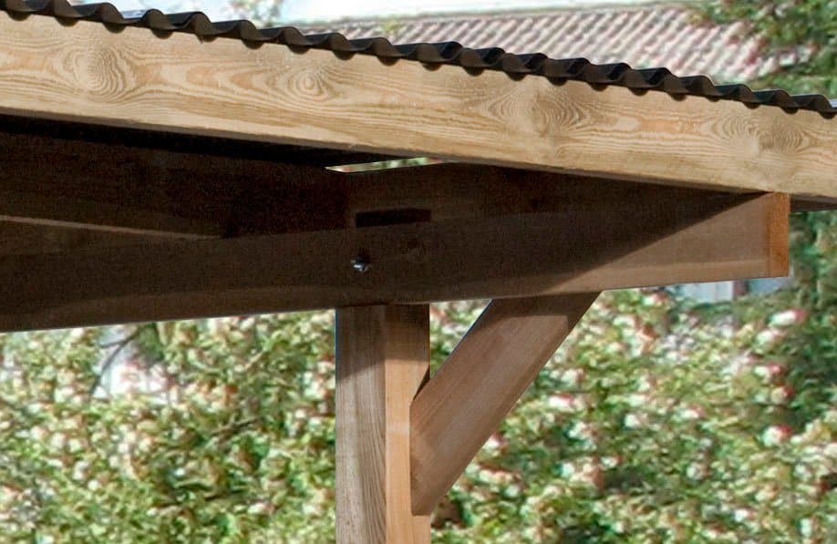 weka Einzelcarport 606 A Gr.2, BxT: 300x600 cm, 217,5 cm Einfahrtshöhe, mit Rundbogen wahlweise links- oder rechts montierbar - Thumbnail 3